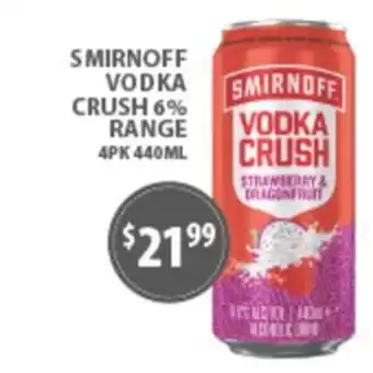 Smirnoff Vodka Crush