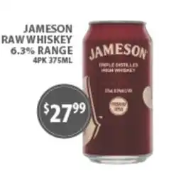 Star Liquor Jameson Raw Whiskey offer
