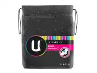 Good Price Pharmacy U by Kotex Ultra Thin Regular Super 12 Pack offer