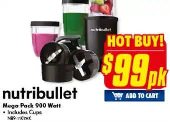 The Good Guys Nutribullet Mega Pack NB9-1107AK offer