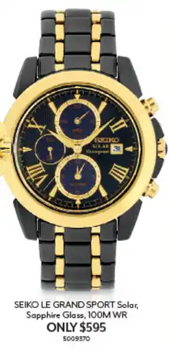 Angus & Coote Seiko Le Grand Sport Solar offer