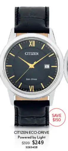 Angus & Coote Citizen Eco-Drive offer