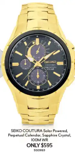 Angus & Coote Seiko Coutura offer