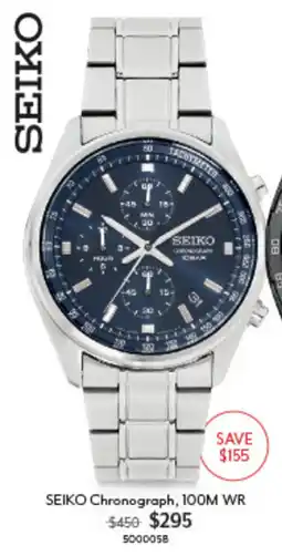 Angus & Coote SEIKO Chronograph offer