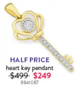 Goldmark heart key pendant offer