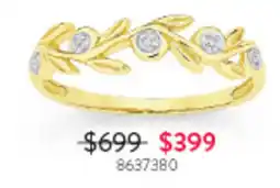 Goldmark Gold Leaf Diamond Ring offer