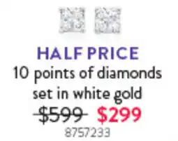Goldmark 10 points of diamonds set in white gold offer