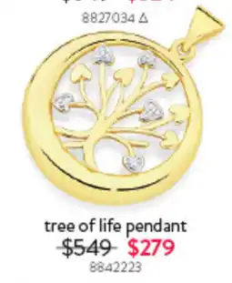 Goldmark tree of life pendant offer
