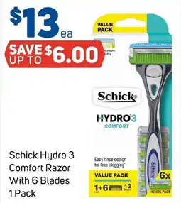 Foodland Schick Hydro 3 Comfort Razor offer
