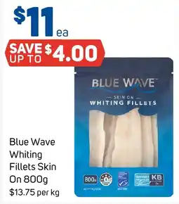 Foodland Blue Wave Whiting Fillets Skin On offer