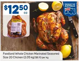 Foodland Foodland Whole Chicken Marinated Seasoned offer