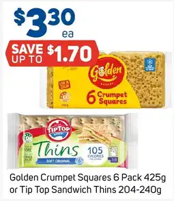 Foodland Golden Crumpet Squares offer