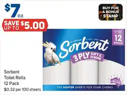 Foodland Sorbent Toilet Rolls offer