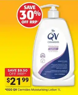 Cincotta Chemist EGO QV Ceramides Moisturising Lotion offer