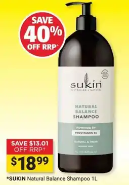 Cincotta Chemist Sukin Natural Balance Shampoo offer