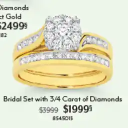 Angus & Coote Bridal Set with 3/4 Carat of Diamonds offer