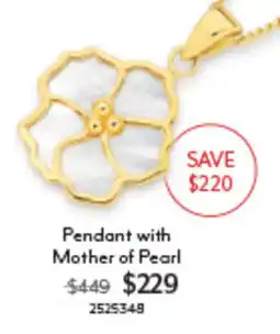 Angus & Coote Pendant with Mother of Pearl offer