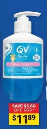 Cincotta Chemist QV baby Skin Lotion offer