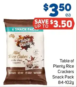Foodland Table of Plenty Rice Crackers Snack Pack offer