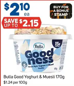 Foodland Bulla Good Yoghurt & Muesli offer