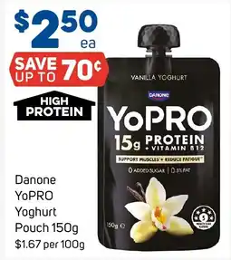 Foodland Danone YoPRO Yoghurt Pouch offer