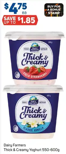Foodland Dairy Farmers Thick & Creamy Yoghurt offer