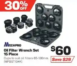 Repco Mechpro Oil Filter Wrench Set offer