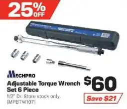 Repco Mechpro Adjustable Torque Wrench Set 6 Piece offer