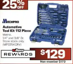 Repco Mechpro Automotive Tool Kit 112 Piece offer