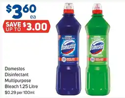 Foodland Domestos Disinfectant Multipurpose Bleach offer