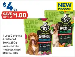 Foodland 4 Legs Complete & Balanced Bowls offer