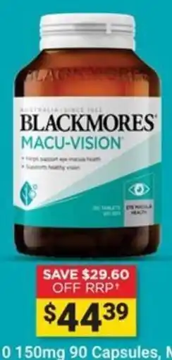 Cincotta Chemist Blackmores Macu-Vision offer