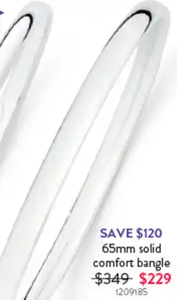 Goldmark 65mm solid comfort bangle offer