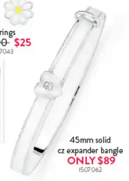 Goldmark 45mm solid cz expander bangle offer