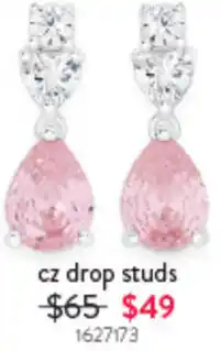Goldmark cz drop studs offer