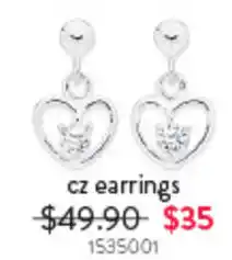 Goldmark cz earrings offer