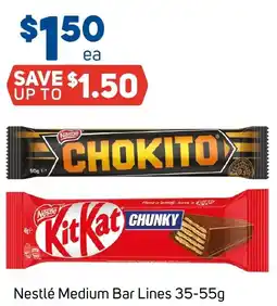 Foodland Nestlé Medium Bar Lines 35-55g offer