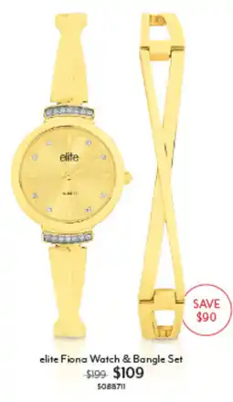 Angus & Coote elite Fiona Watch & Bangle Set offer