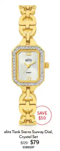 Angus & Coote elite Tank Sierra Sunray Dial, Crystal Set offer