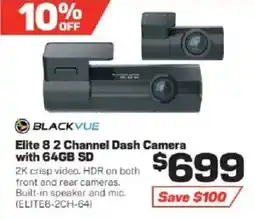 Repco BlackVue Elite 8 2 Channel Dash Camera with 64GB SD offer