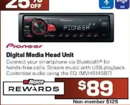 Repco Pioneer Digital Media Head Unit offer
