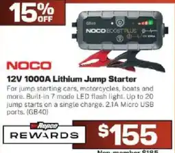 Repco Noco 12V 1000A Lithium Jump Starter offer
