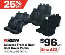 Repco Repco Selected Front & Rear Seat Cover Packs offer