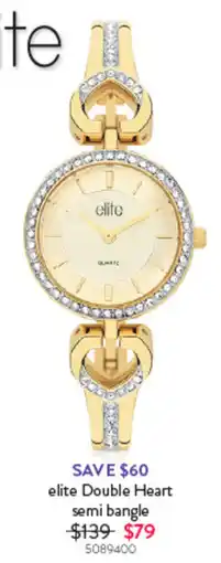 Goldmark elite Double Heart semi bangle offer