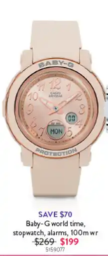 Goldmark Baby-G world time offer