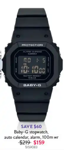Goldmark Baby-G stopwatch offer