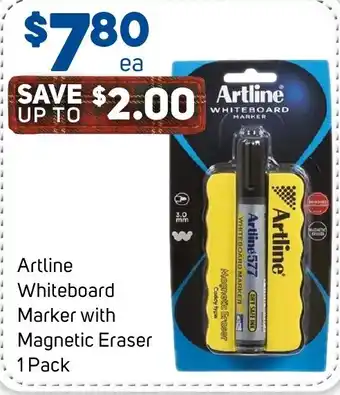 Artline Whiteboard Marker with Magnetic Eraser