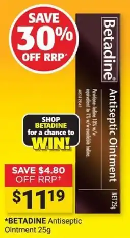 Cincotta Chemist Betadine Antiseptic Ointment offer