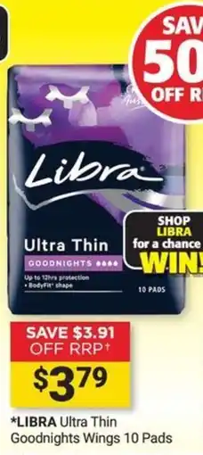 Cincotta Chemist Libra Ultra Thin Goodnights Wings offer
