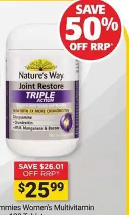 Cincotta Chemist Nature's Way Joint Restore Triple Action offer